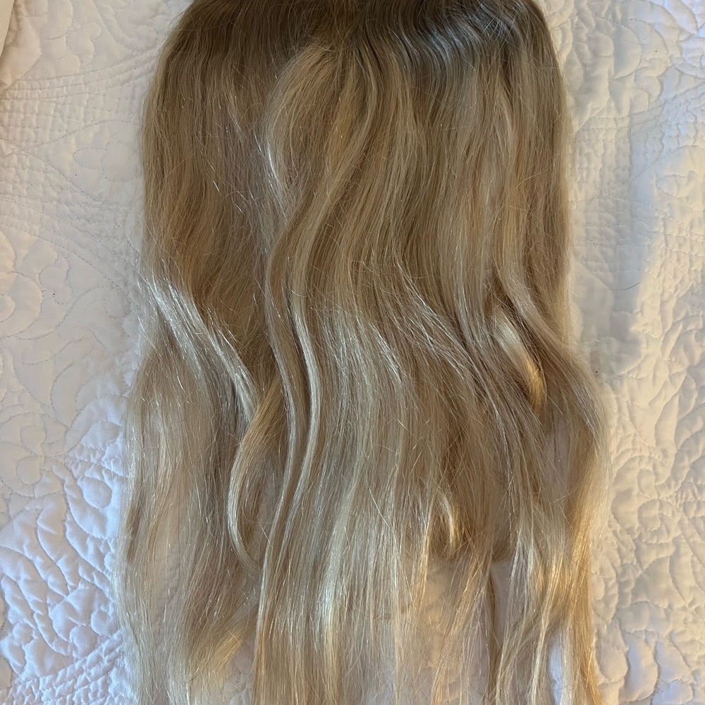 Bellami Silk Seam Clip in Extensions Pearl Blonde